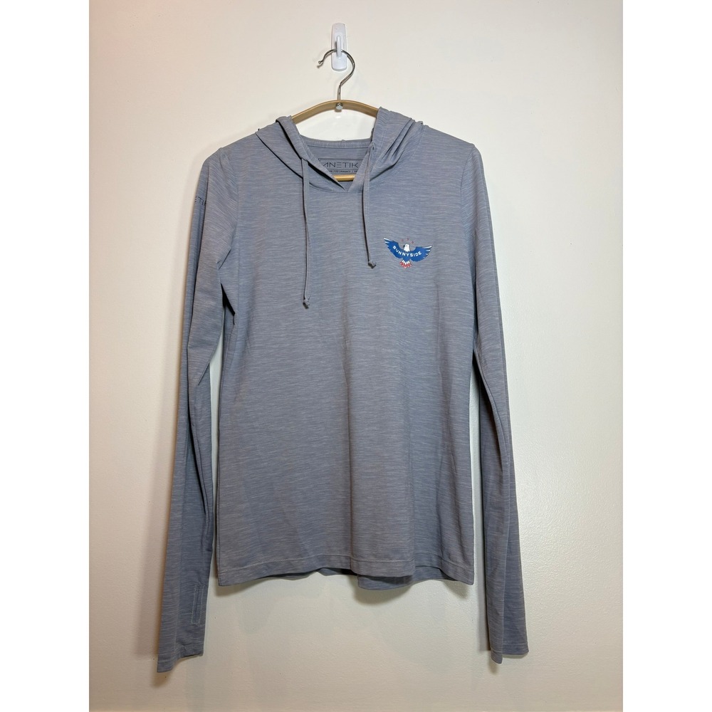 Anetik Premium Performance‎ Women's XS Gray Sweatshirt Sun Hoodie Lightweight